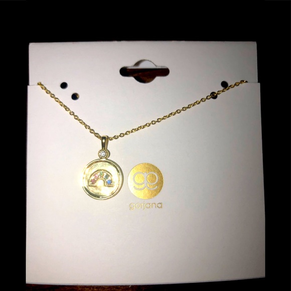 Gorjana Madison🌈 Rainbow🌈 Gold Coin Neckla… - Picture 4 of 5